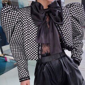 Puff Coat "Queen of clubs"